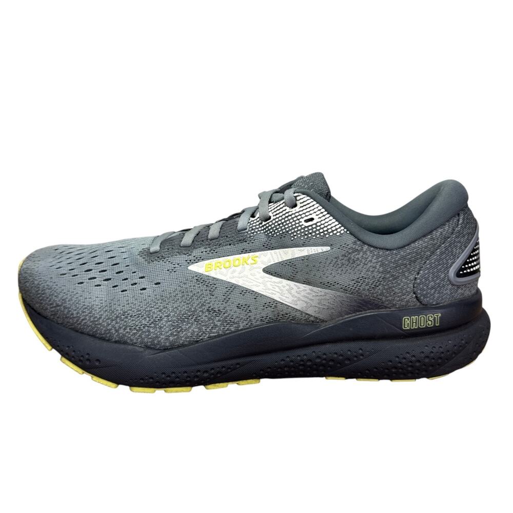 Brooks Ghost 16 Mens Size 10 Gray Green Running Shoes DNA LOFT 1104181D040